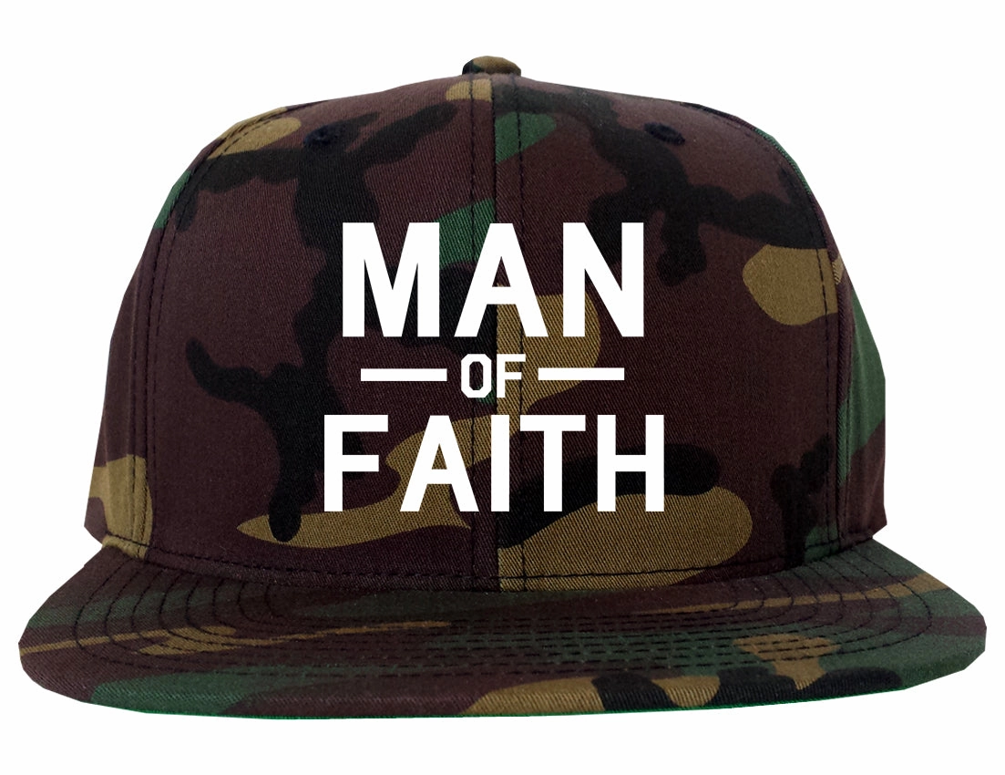 Man Of Faith God Mens Snapback Hat