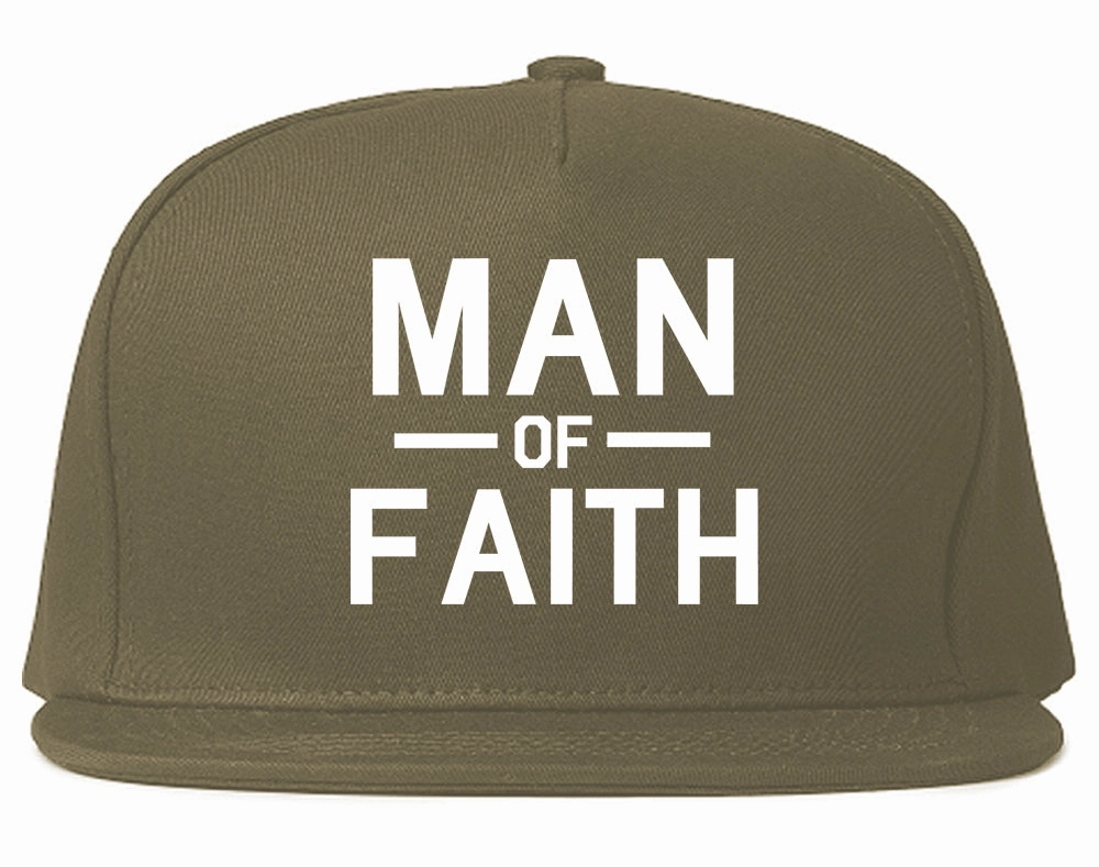 Man Of Faith God Mens Snapback Hat