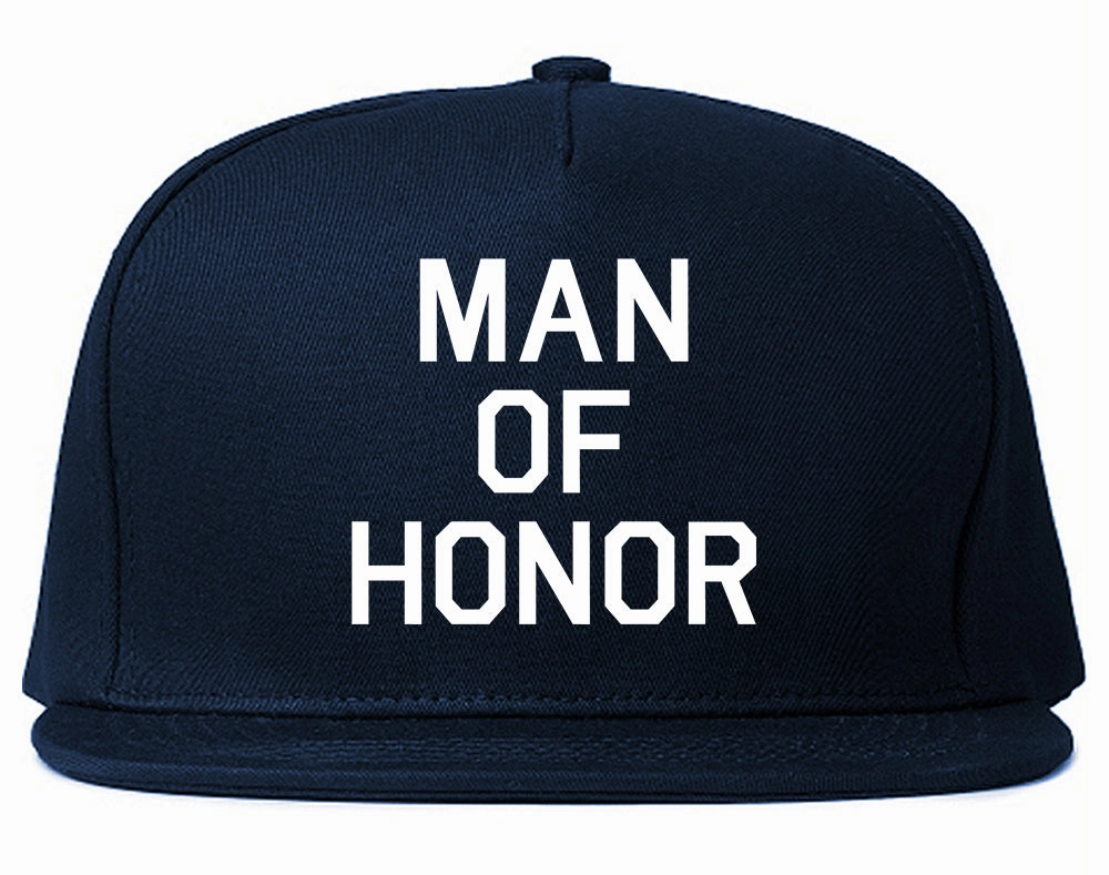Man Of Honor Funny Bachelor Party Wedding Mens Snapback Hat