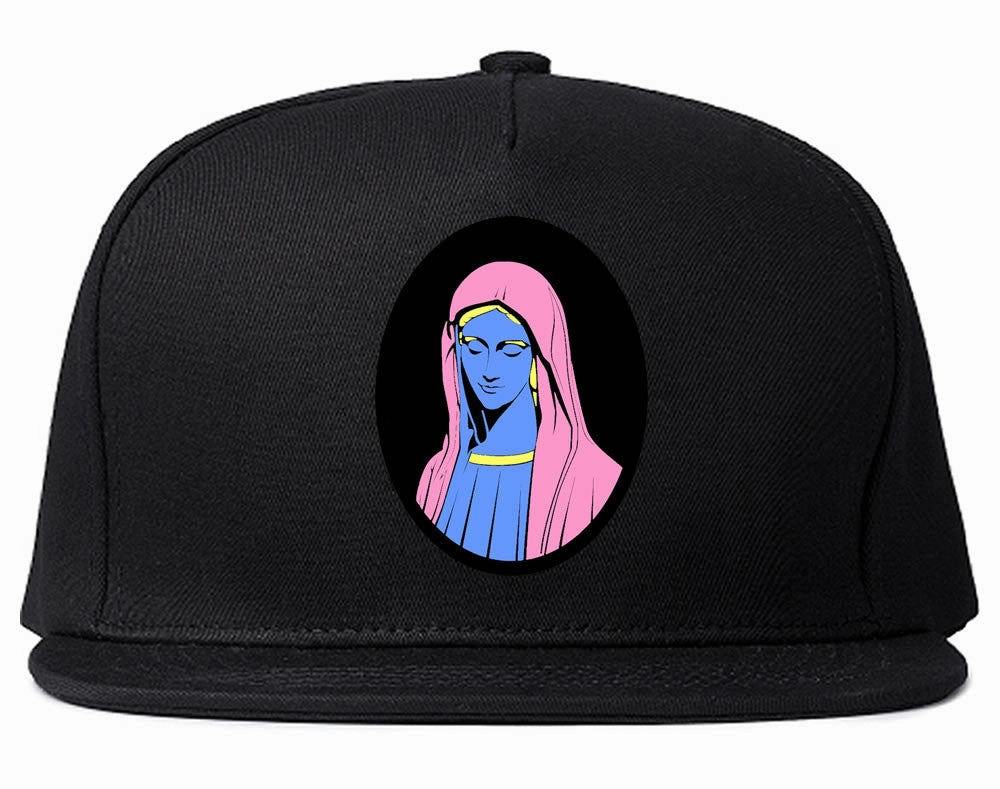 Mary Mother Of Jesus Pink Snapback Hat Cap