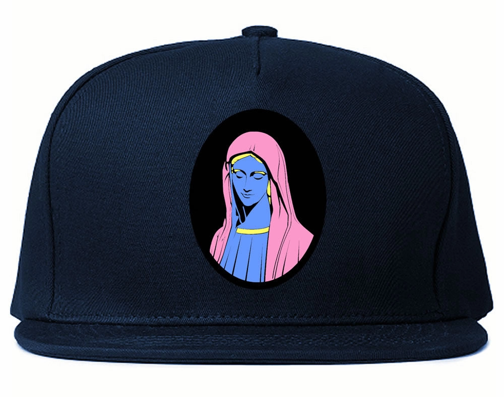 Mary Mother Of Jesus Pink Snapback Hat Cap