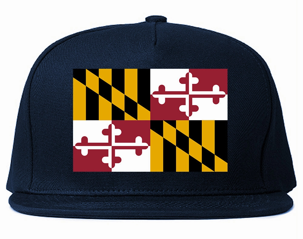Maryland State Flag MD Chest Mens Snapback Hat