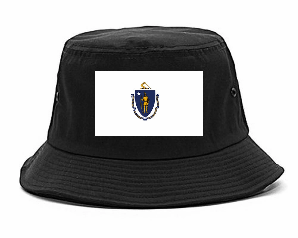 Massachusetts State Flag MA Chest Mens Bucket Hat