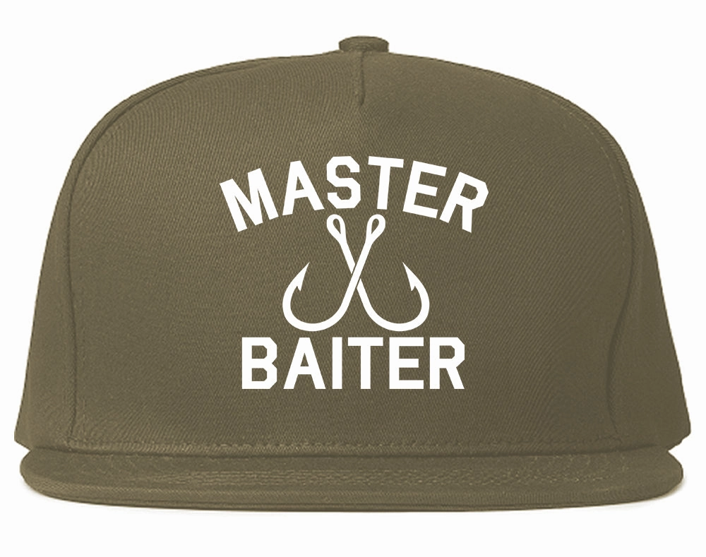 Master Baiter Fishing Hook Mens Snapback Hat
