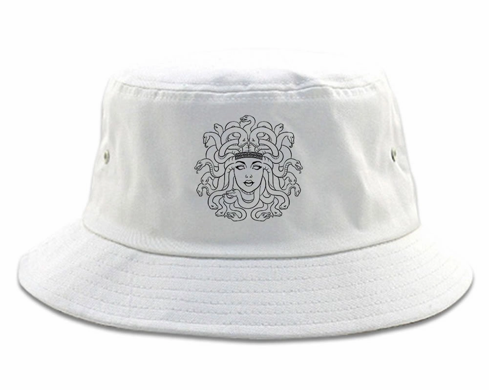 Medusa Head Snakes Mens Bucket Hat