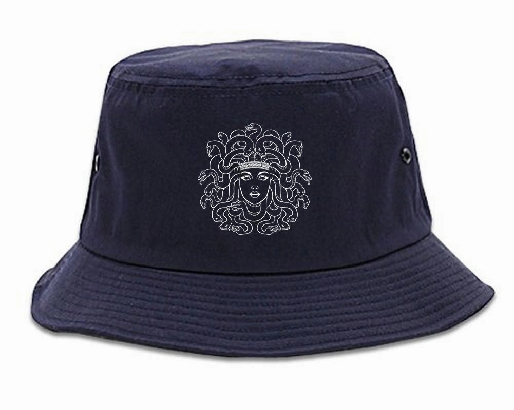 Medusa Head Snakes Mens Bucket Hat