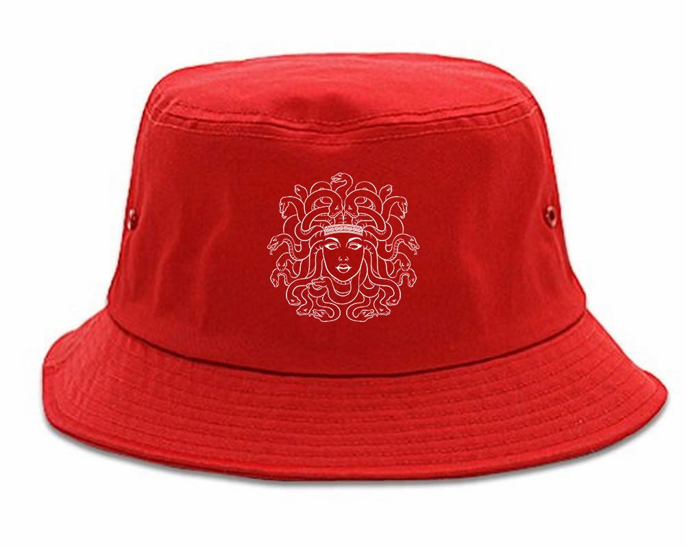 Medusa Head Snakes Mens Bucket Hat