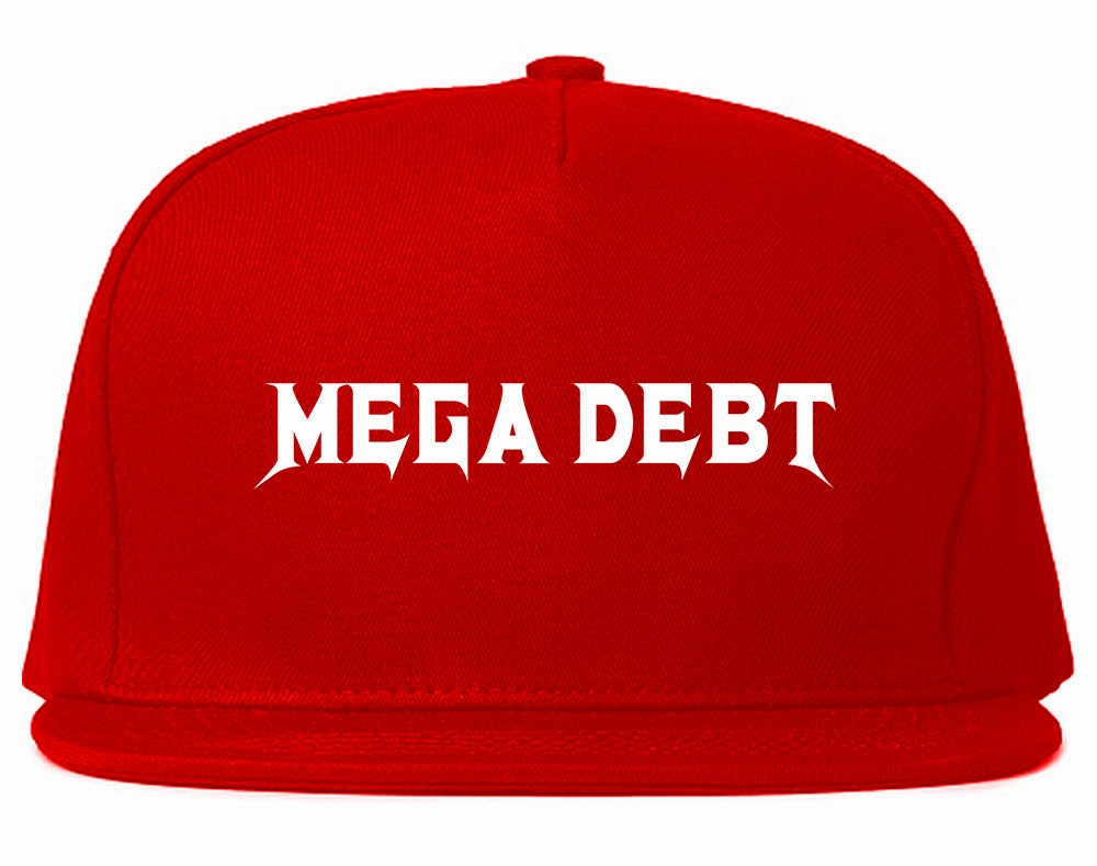 Mega Debt Funny Financial Mens Snapback Hat