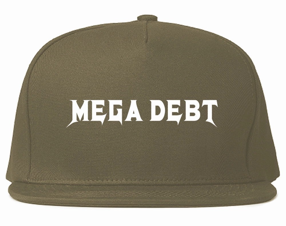 Mega Debt Funny Financial Mens Snapback Hat