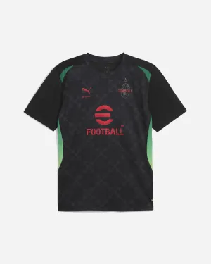 Herren AC Milan x Off-White Vorbereitungstrikot Schwarz / Rot