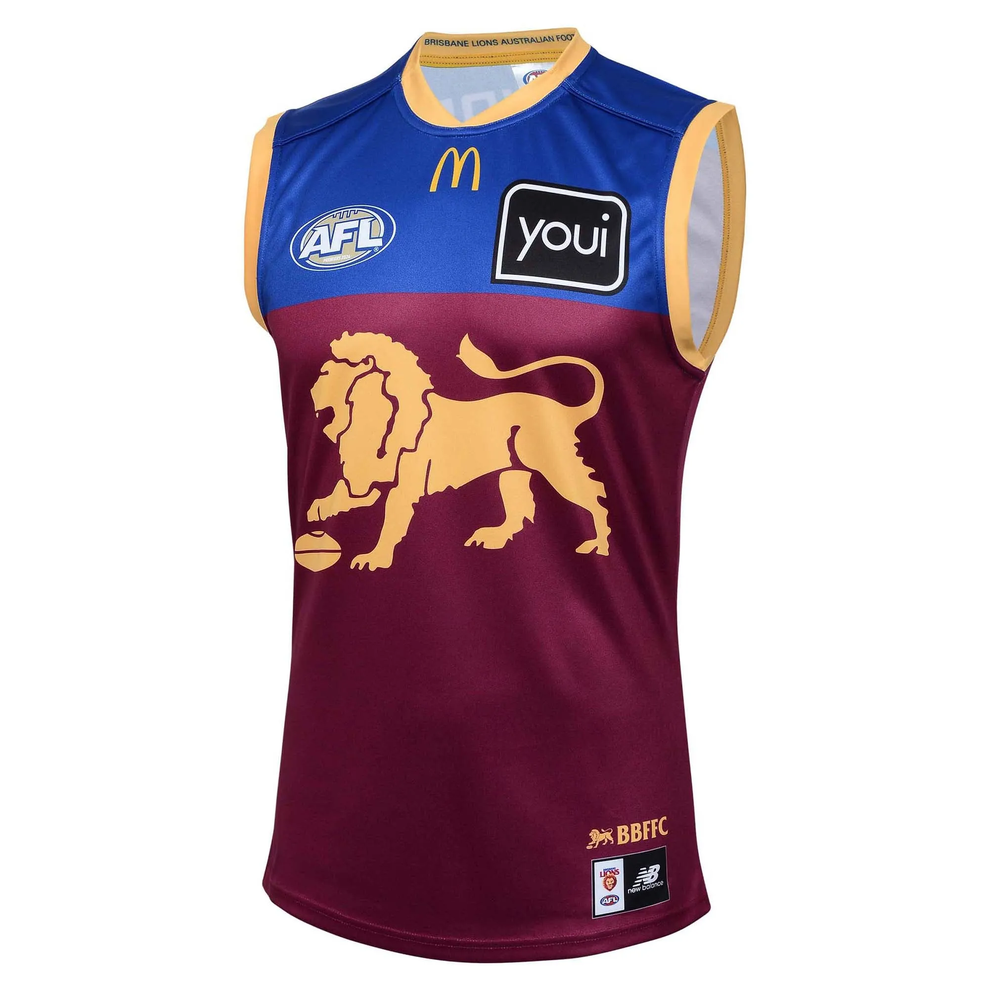 Herren AFL Brisbane Lions Football Club 2025 Replik Heimtrikot