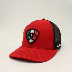 Mens Ariat Mexican Flag Logo Shield Cap #A300011704 casual-baseball-cap