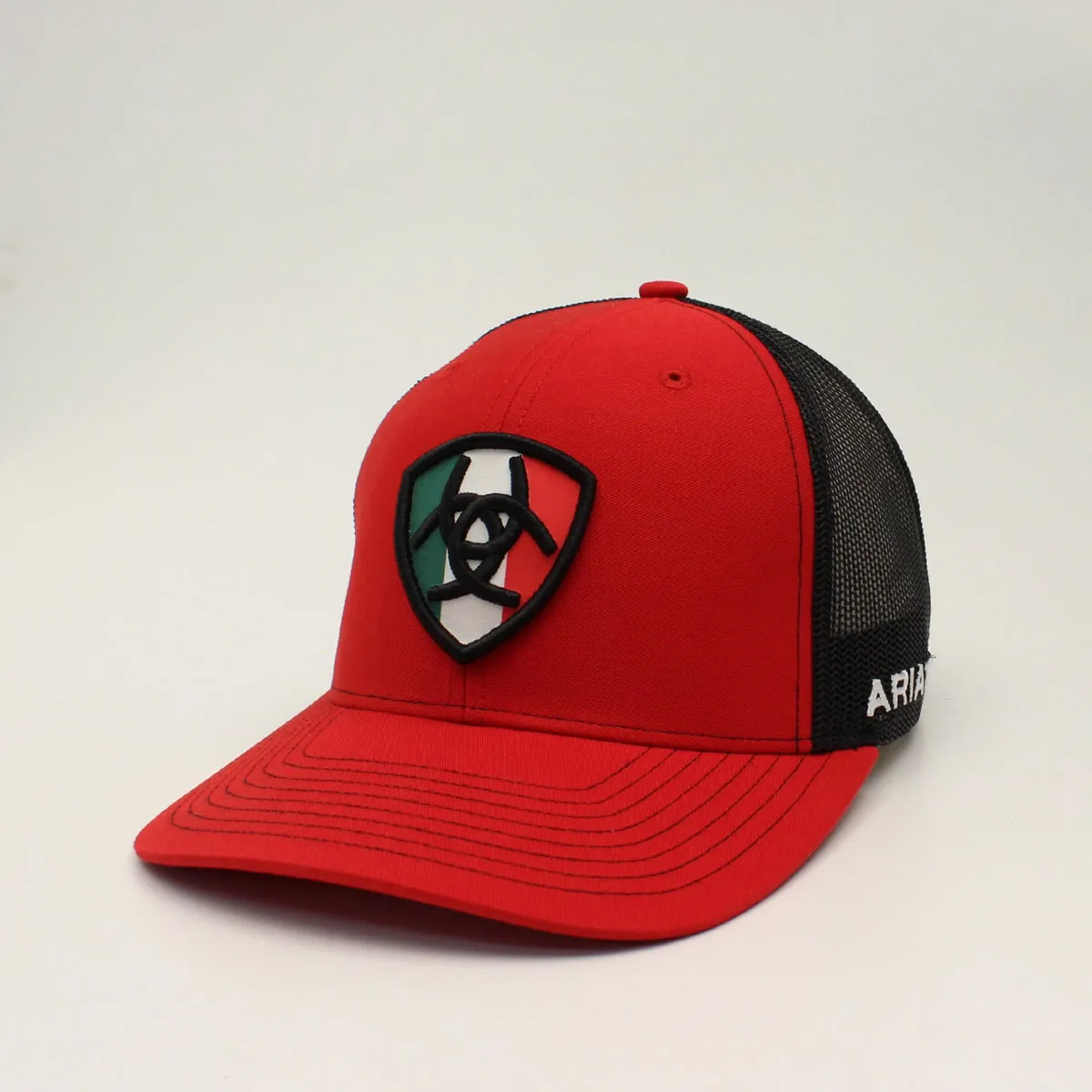 Mens Ariat Mexican Flag Logo Shield Cap #A300011704 casual-baseball-cap