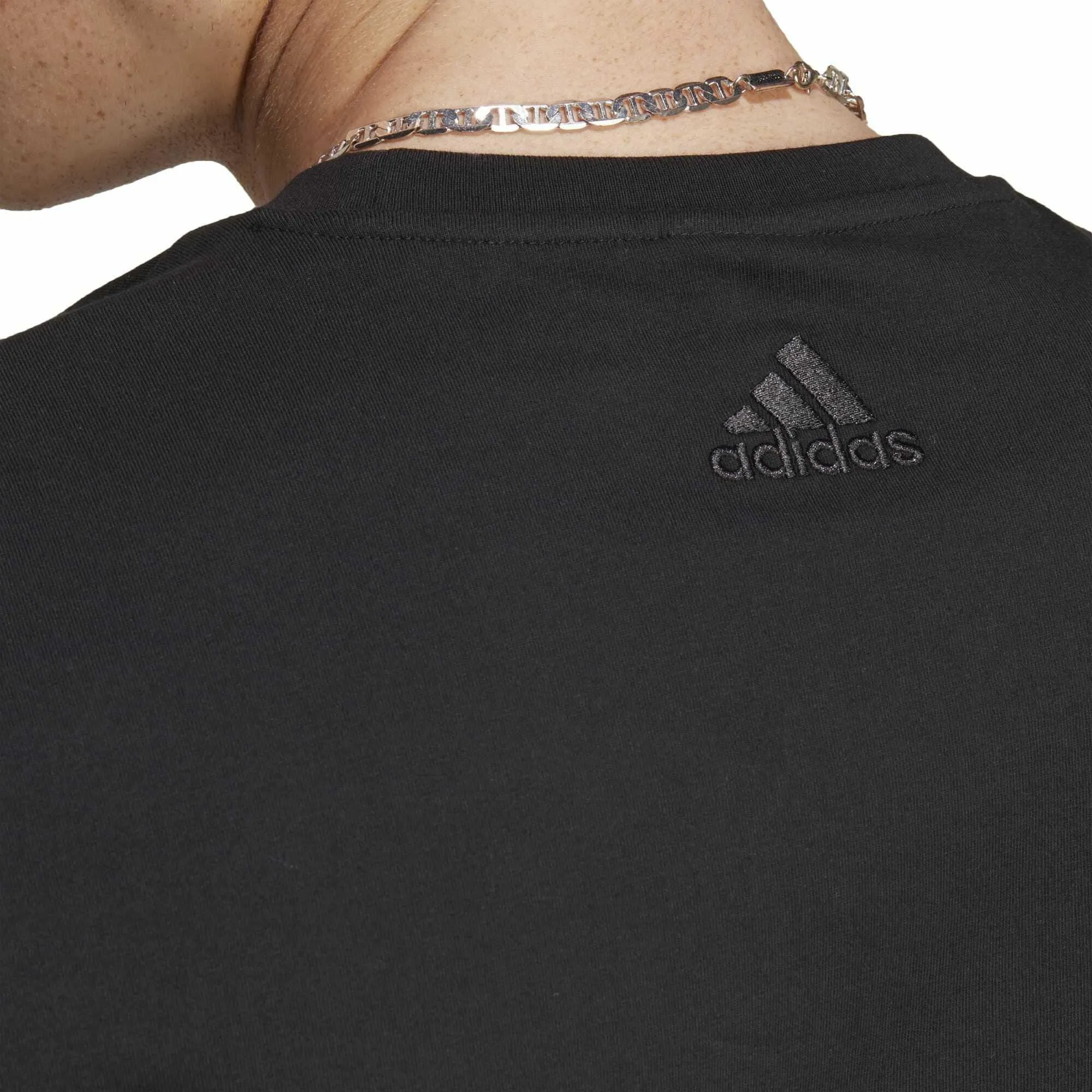 Herren Basic Single-Jersey T-Shirt mit großem Logo
