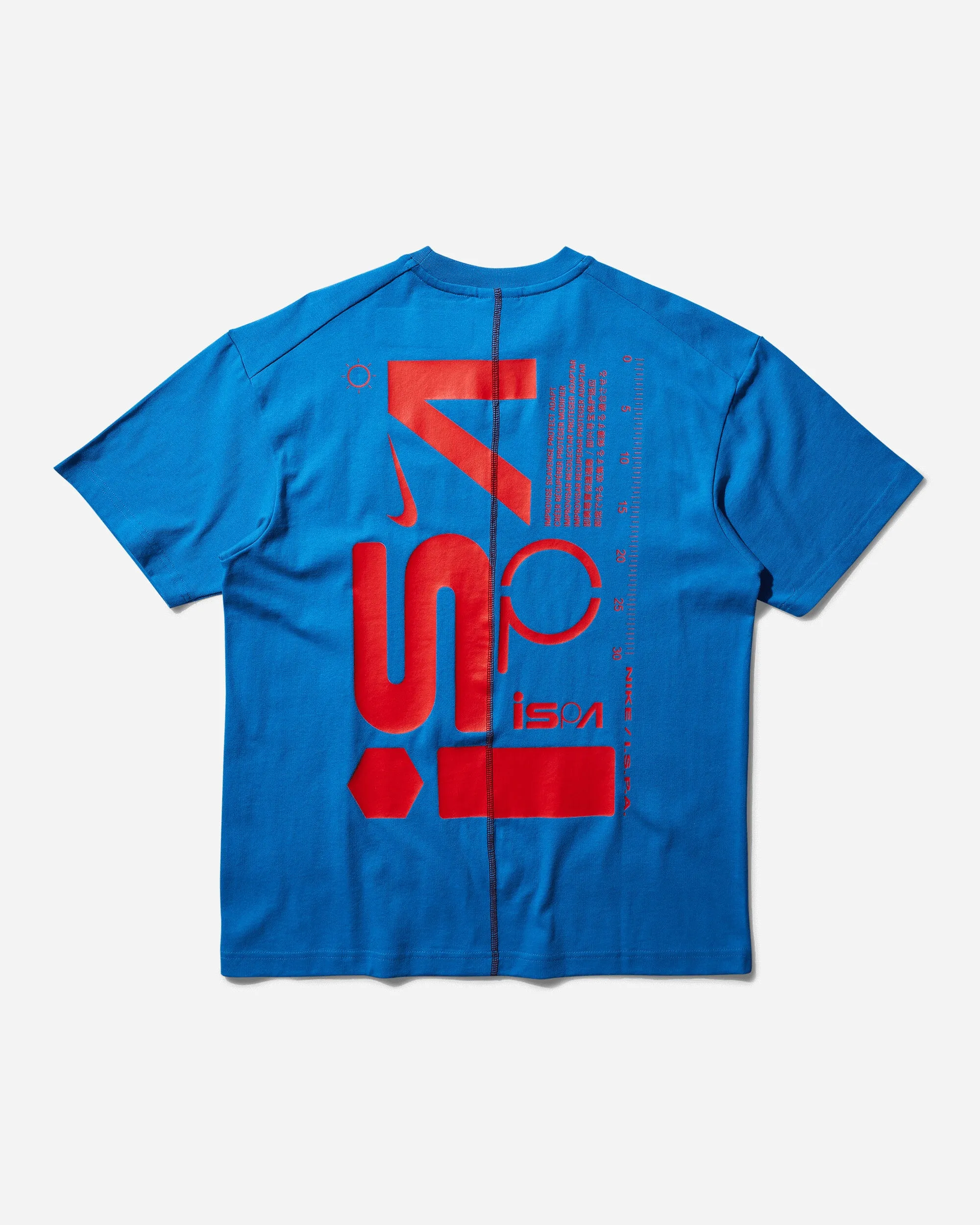 Herren ISPA Grafik T-Shirt Hell Foto Blau
