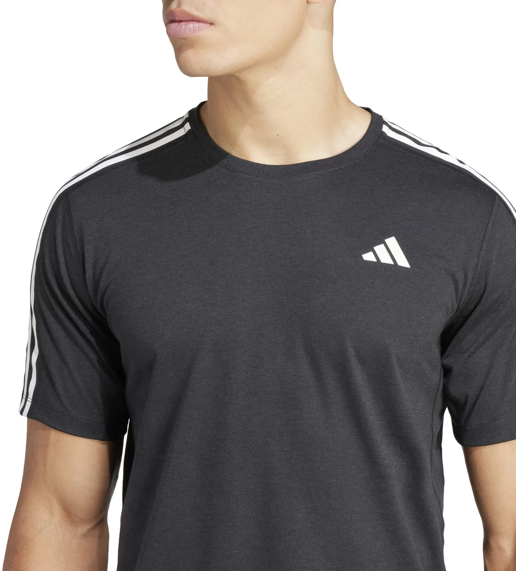 Herren Own the Run 3-Streifen T-Shirt