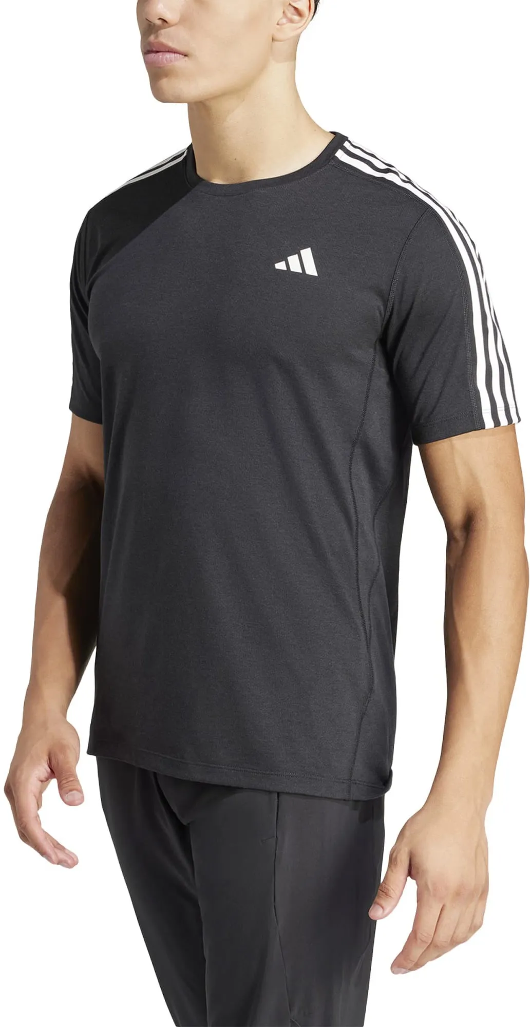 Herren Own the Run 3-Streifen T-Shirt