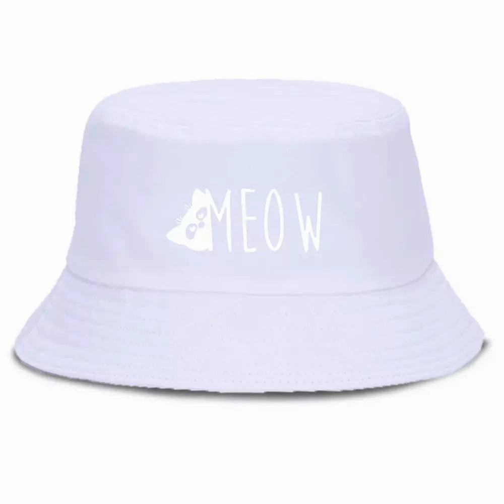 Meow Cotton Bucket Hat