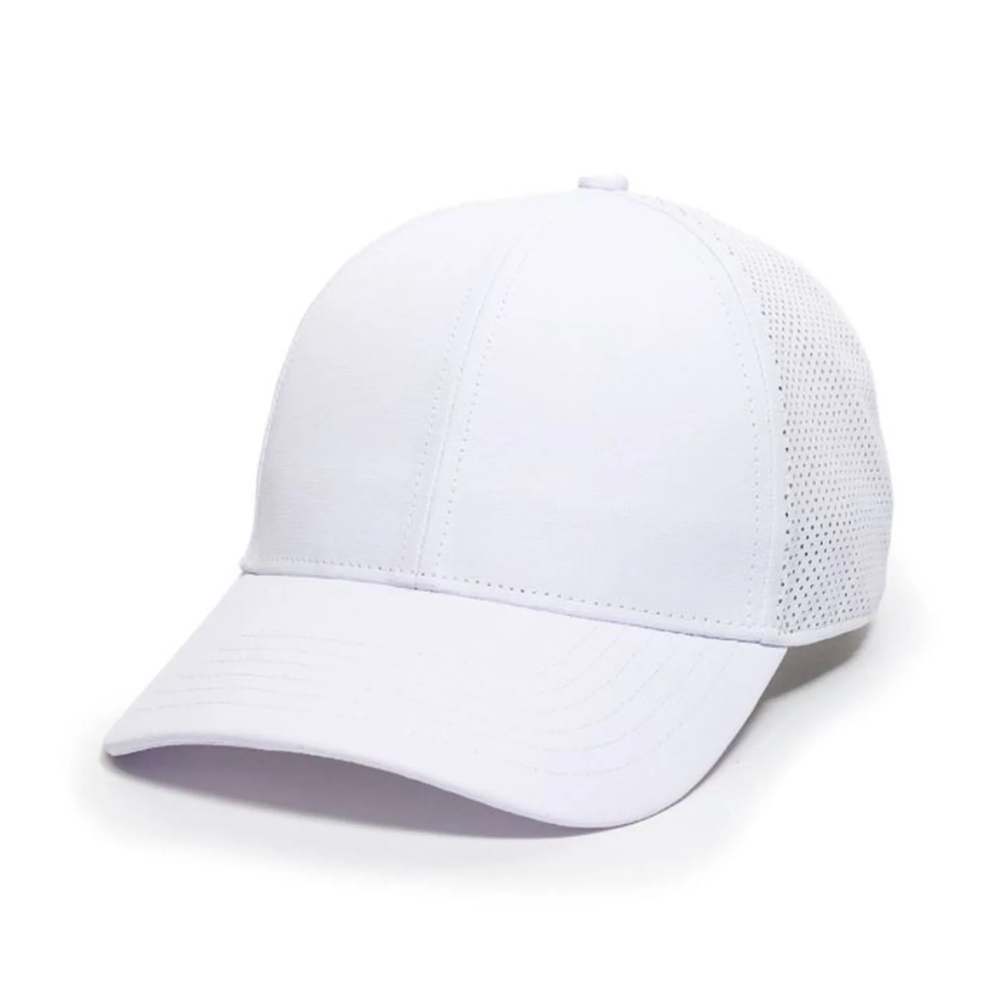 Mesh Low Profile 6 Panel Structured Pre-Curved Visor Trucker Hat Cap