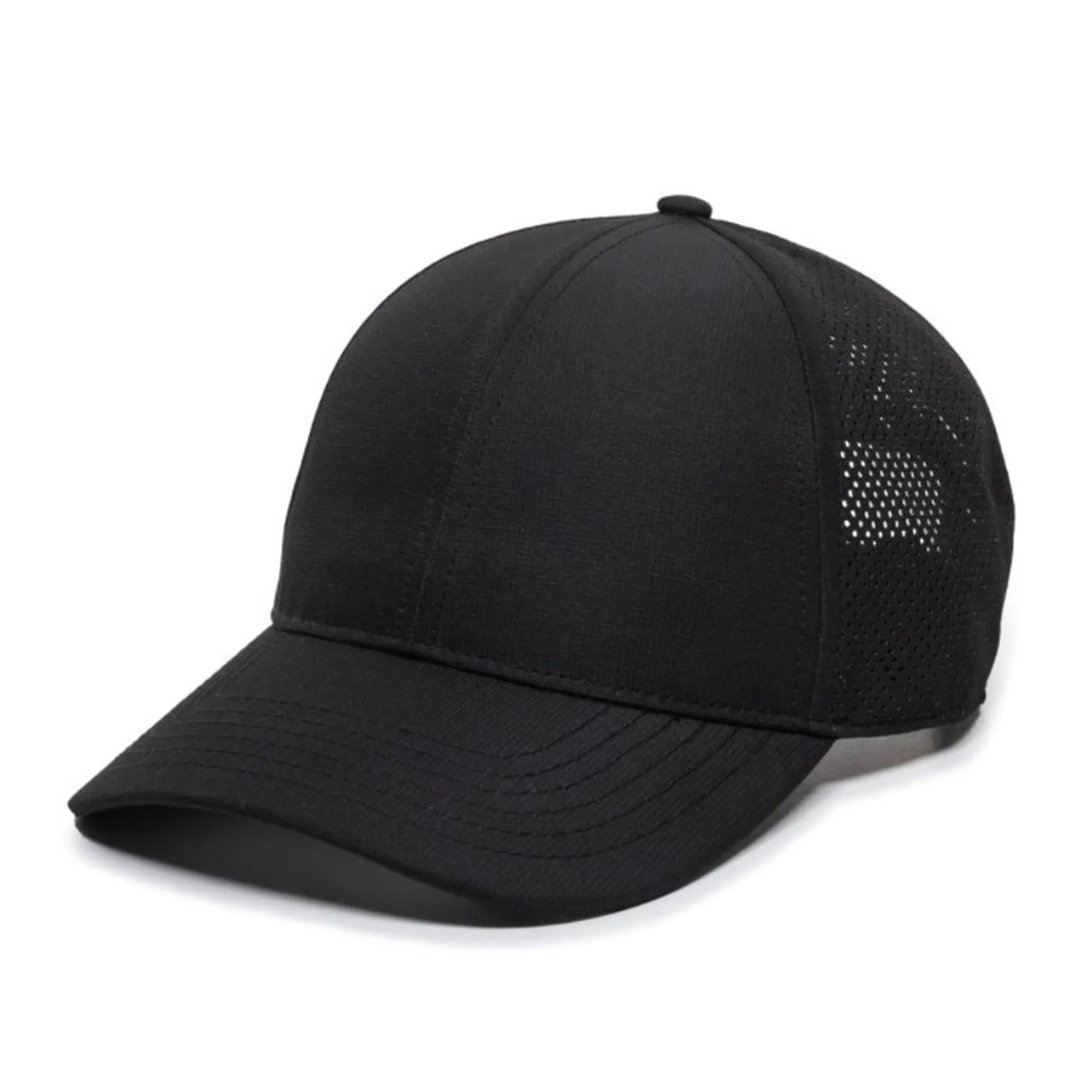 Mesh Low Profile 6 Panel Structured Pre-Curved Visor Trucker Hat Cap