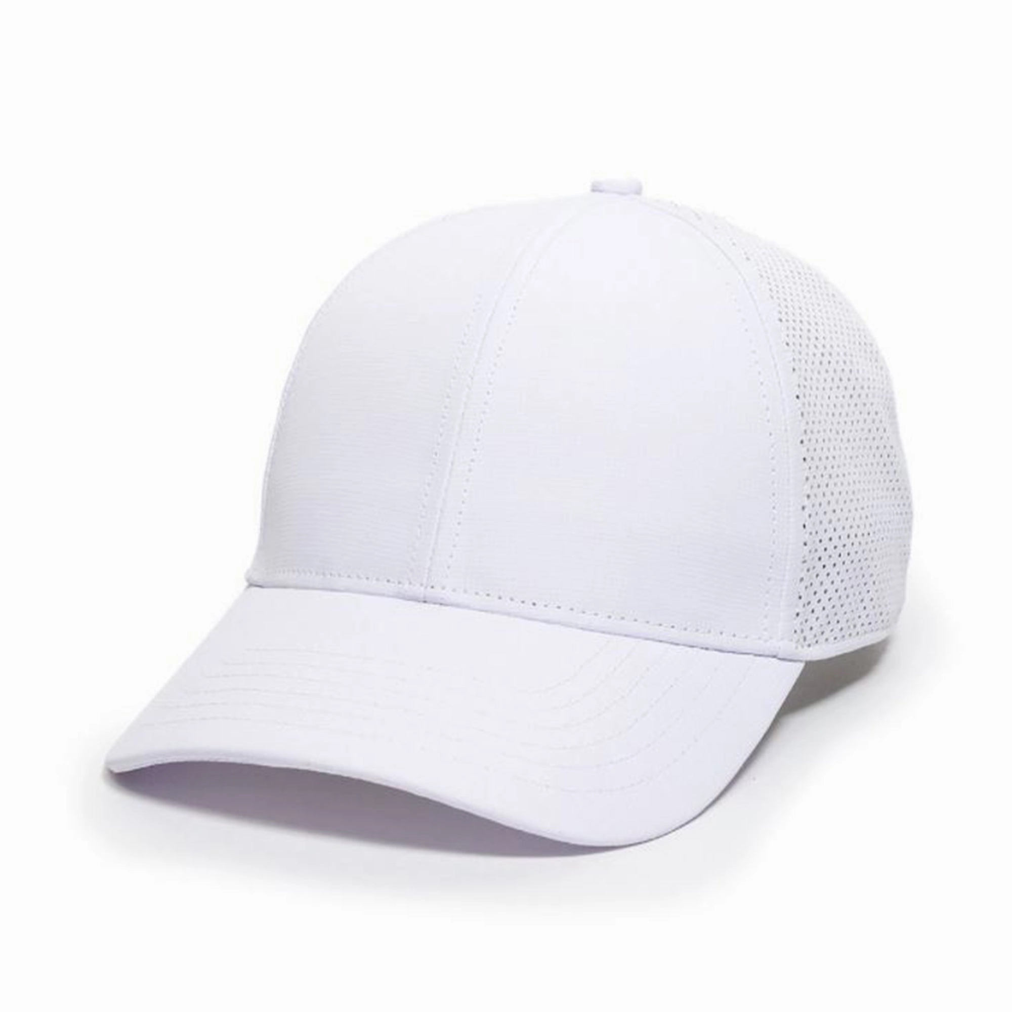 Mesh Low Profile 6 Panel Structured Pre-Curved Visor Trucker Hat Cap