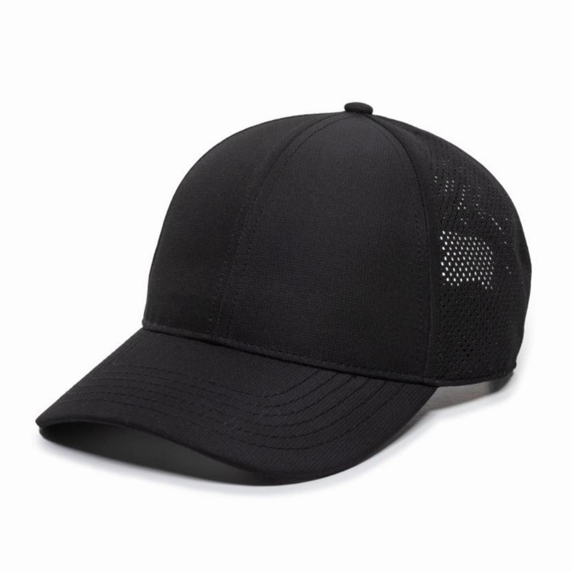 Mesh Low Profile 6 Panel Structured Pre-Curved Visor Trucker Hat Cap
