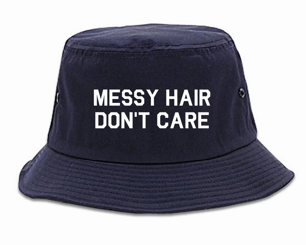 Messy Hair Dont Care Mens Bucket Hat
