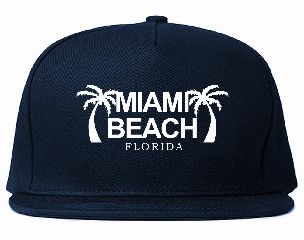 Miami Beach Retro Souvenir Mens Snapback Hat
