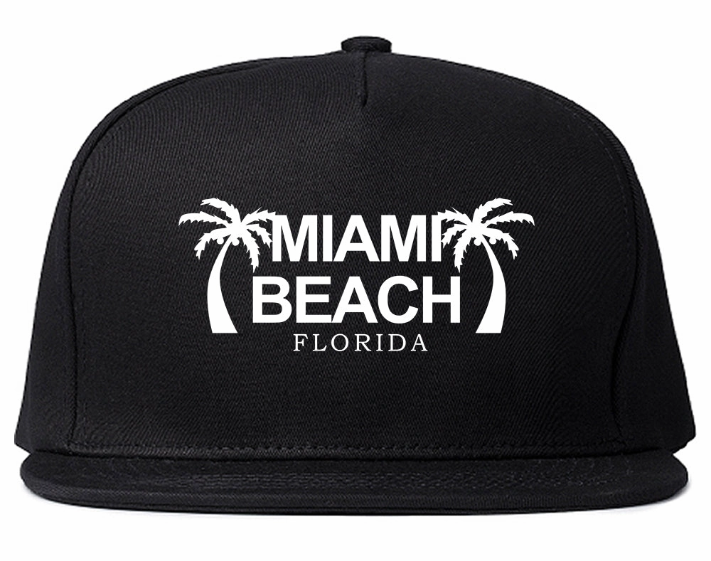 Miami Beach Retro Souvenir Mens Snapback Hat