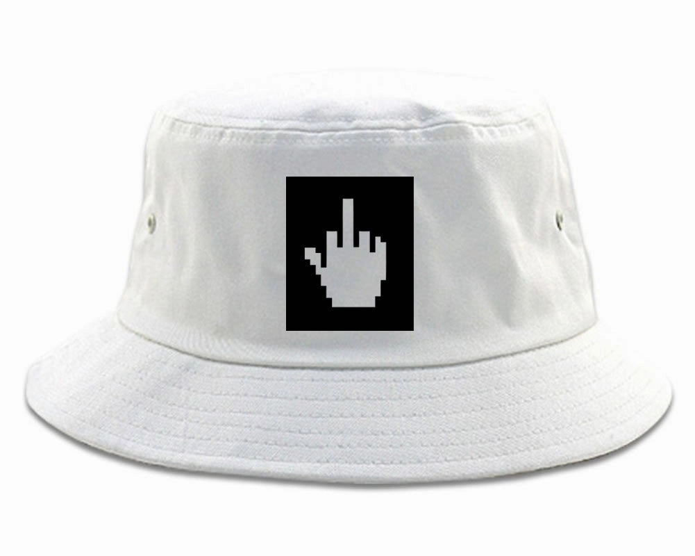 Middle Finger Meme Bucket Hat Cap