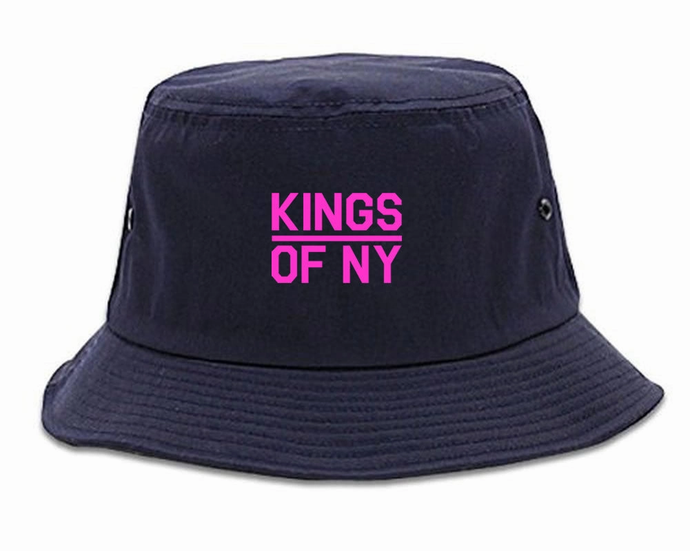 Mini Pink Classic College Logo Mens Bucket Hat