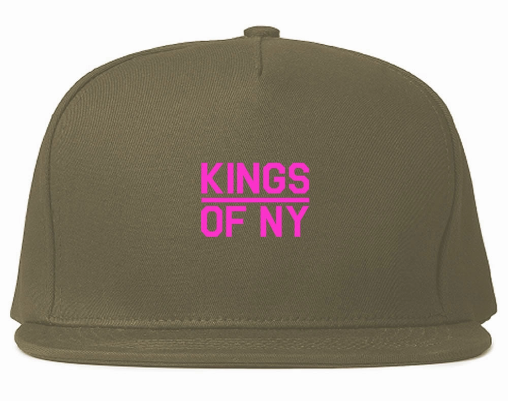 Mini Pink Classic College Logo Mens Snapback Hat Cap