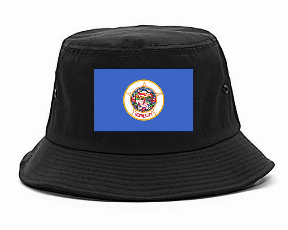 Minnesota State Flag MN Chest Mens Bucket Hat