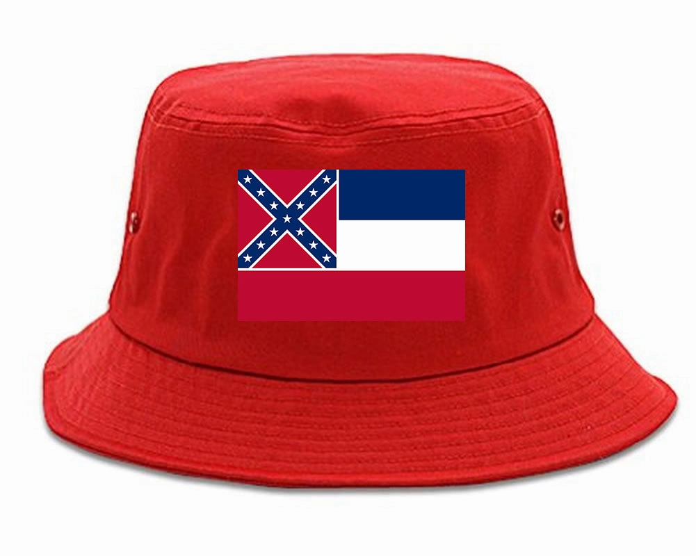 Mississippi State Flag MS Chest Mens Bucket Hat