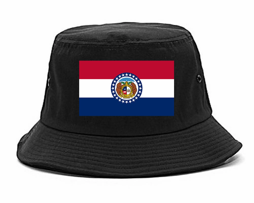 Missouri State Flag MO Chest Mens Bucket Hat