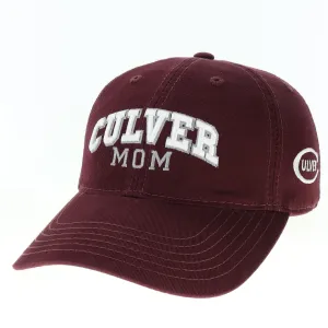 Mom Relaxed Twill Adjustable Hat - Maroon casual-dad-hat