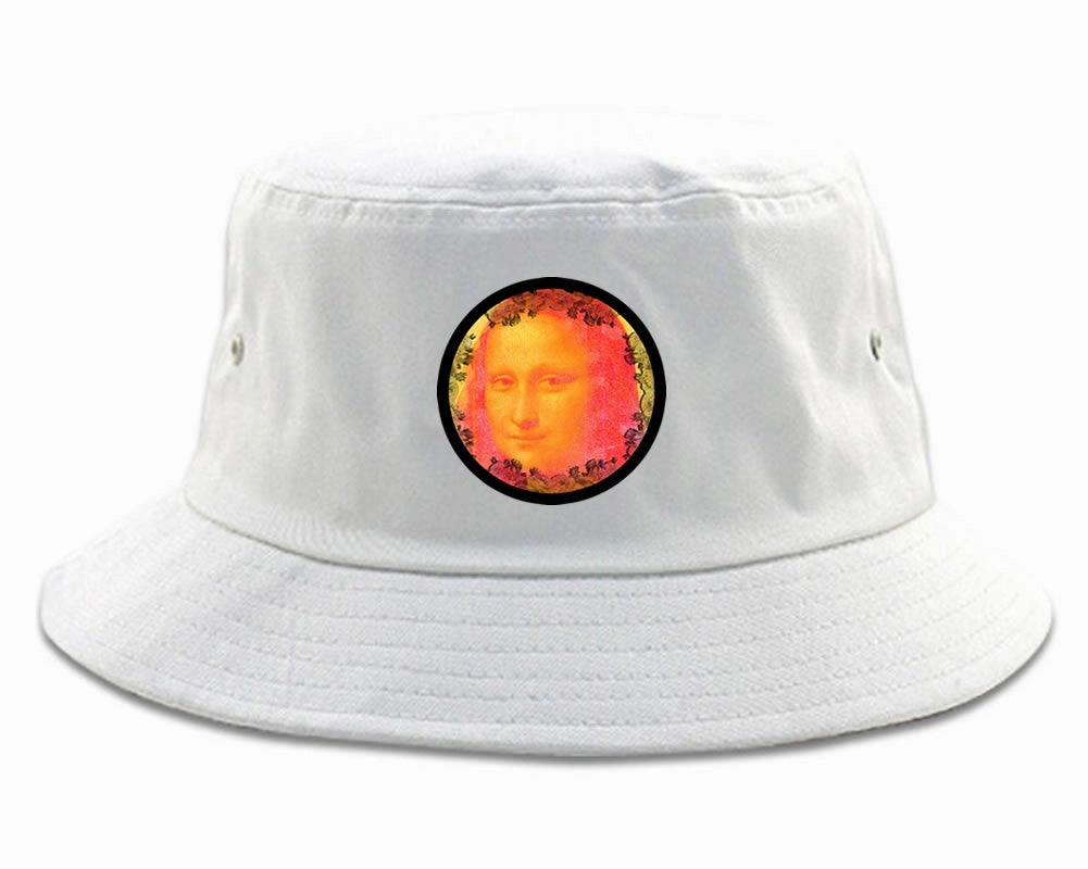 Mona Lisa Painting Art Bucket Hat