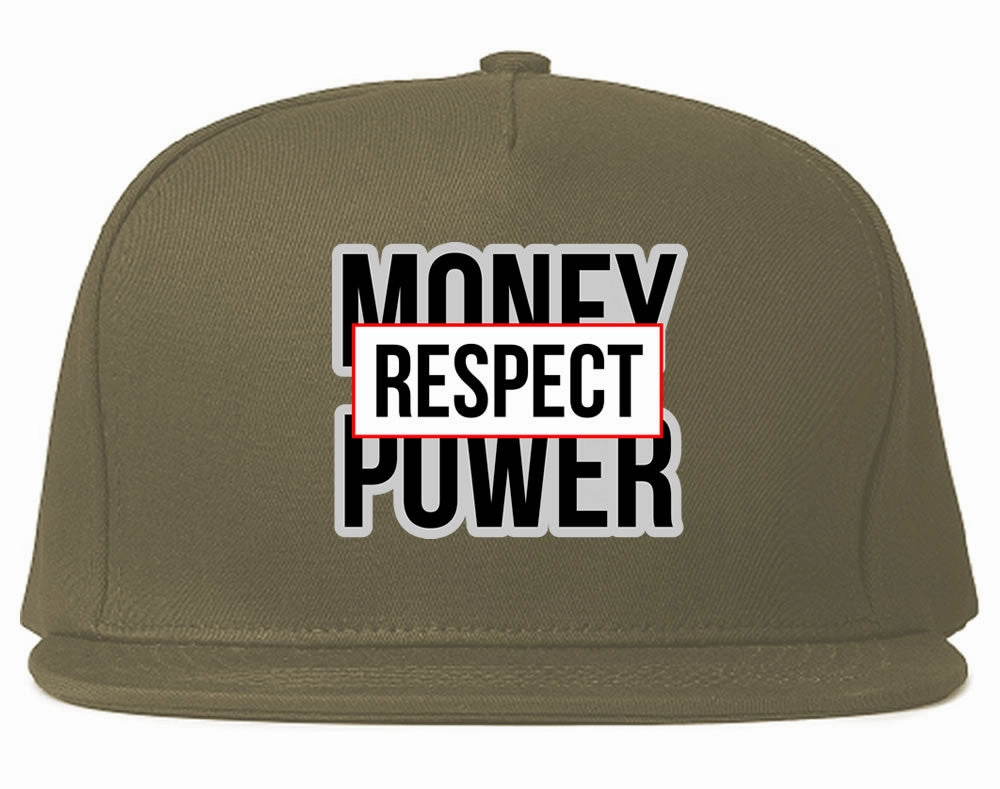 Money Power Respect Snapback Hat