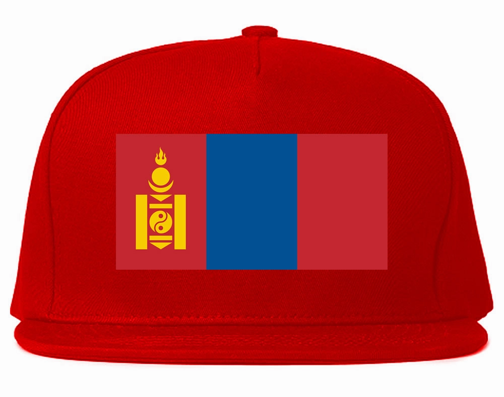 Mongolia Flag Country Printed Snapback Hat Cap