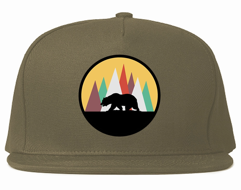 Mountain Bear Outdoor Mens Snapback Hat