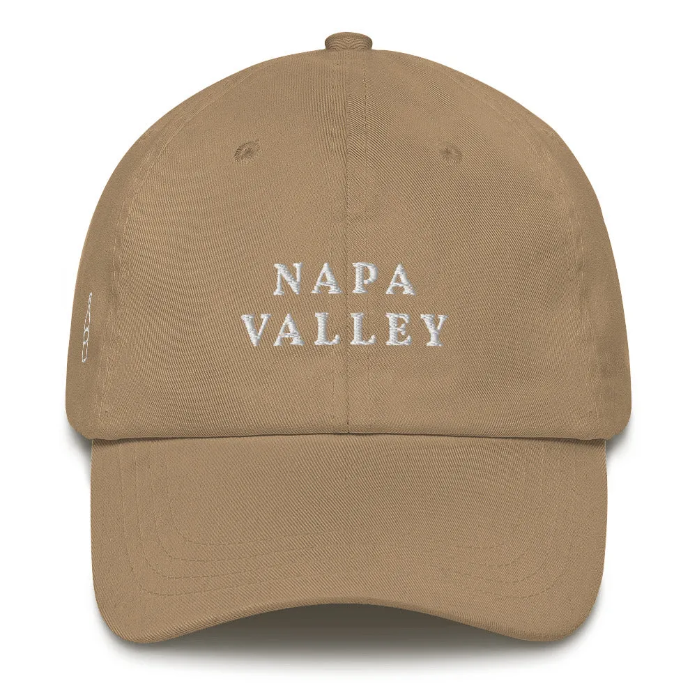 Napa Valley Cap White Font casual-baseball-cap