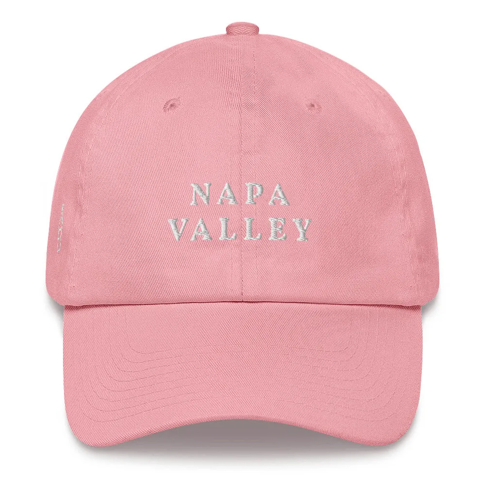 Napa Valley Cap White Font