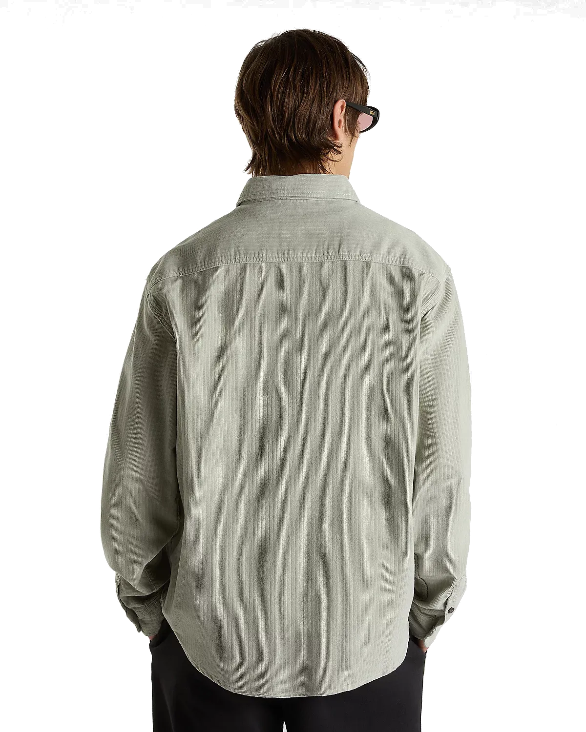 Nate Corduroy Gewebtes Hemd in London Fog