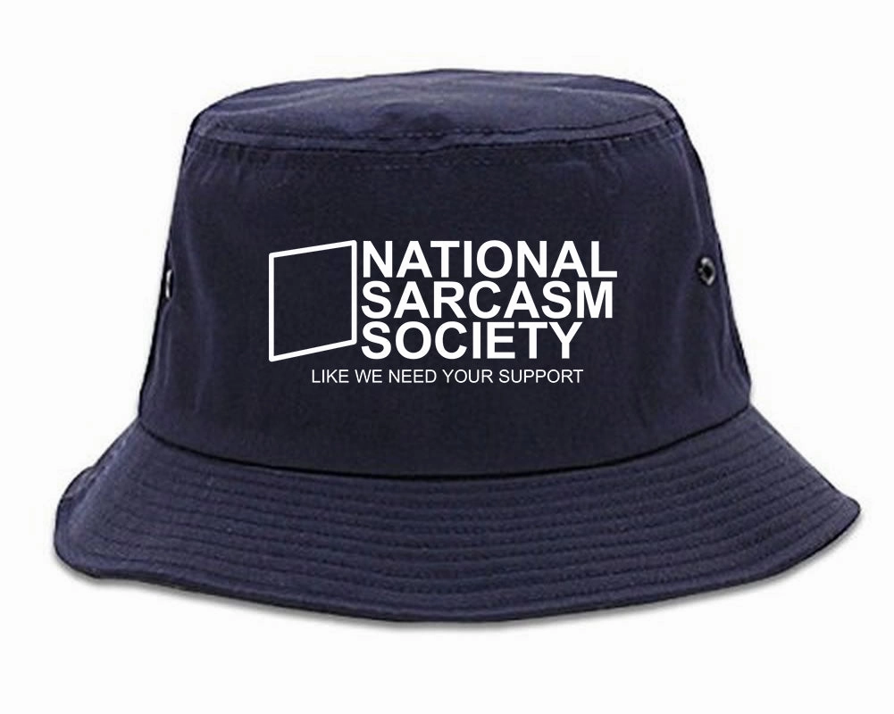 National Sarcasm Society Mens Bucket Hat
