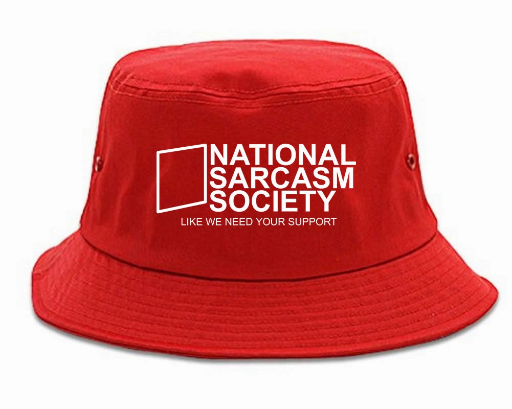 National Sarcasm Society Mens Bucket Hat