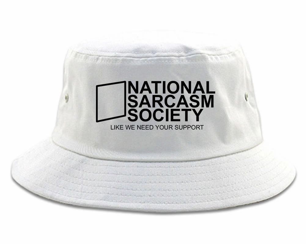 National Sarcasm Society Mens Bucket Hat