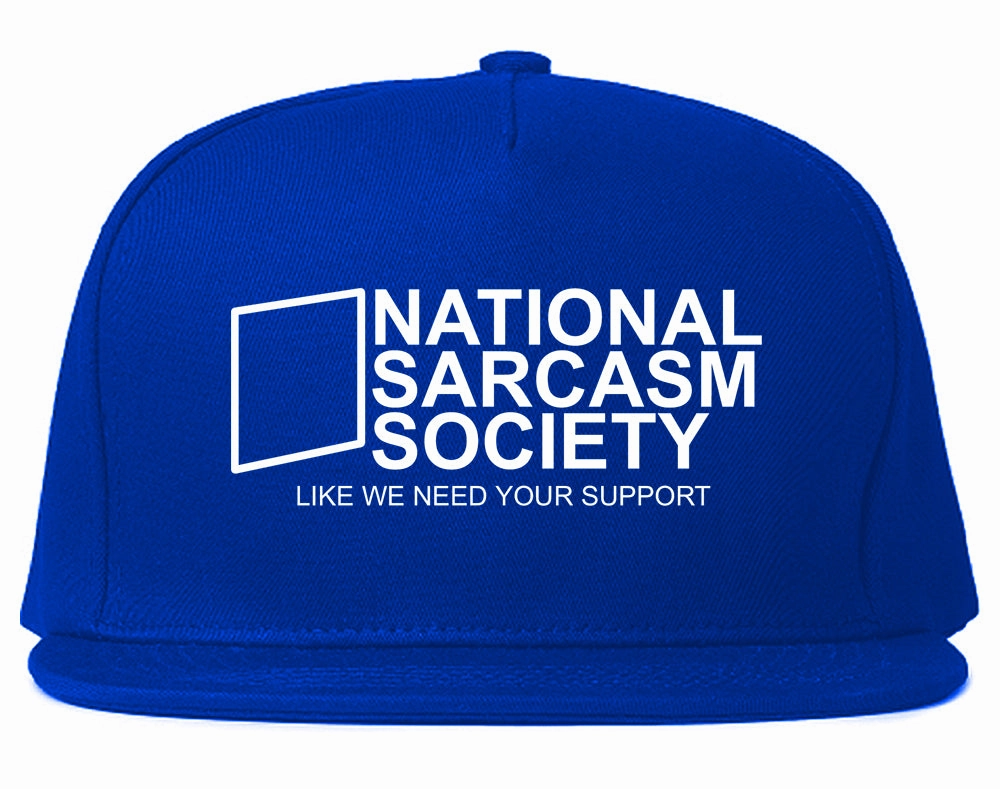 National Sarcasm Society Mens Snapback Hat