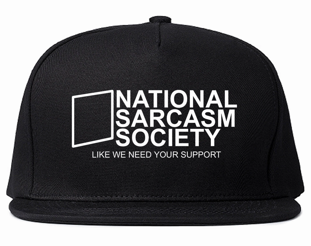 National Sarcasm Society Mens Snapback Hat