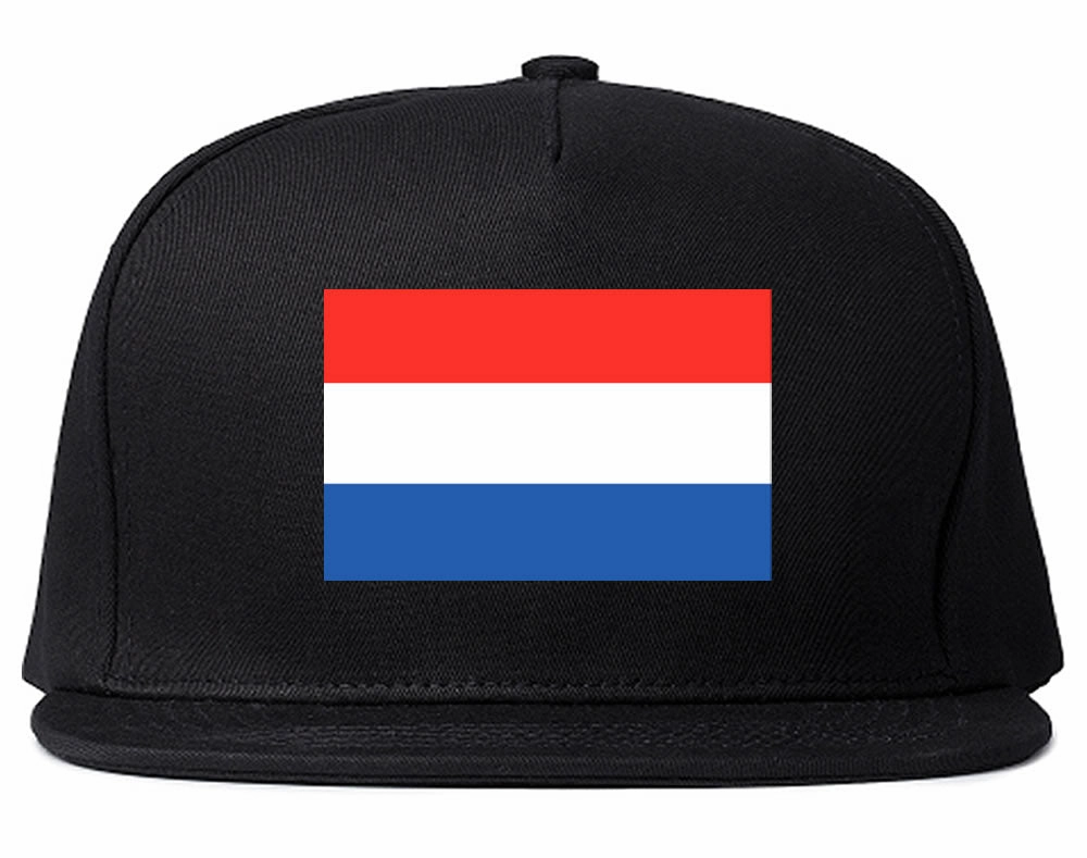 Netherlands Flag Country Printed Snapback Hat Cap