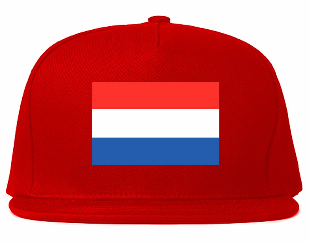 Netherlands Flag Country Printed Snapback Hat Cap